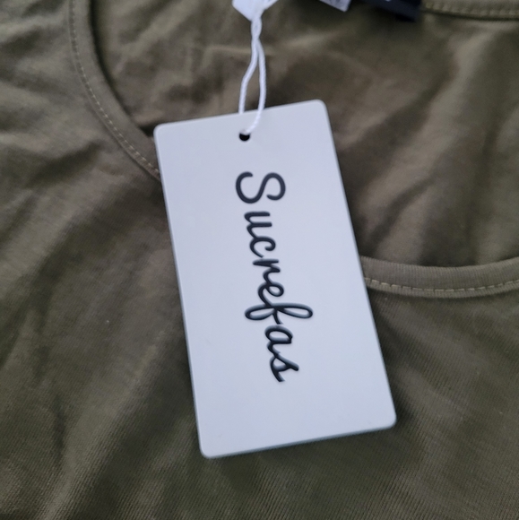 Sucrefas "New" Ladies Army Green Sleeveless Bodycon Dress, Size US 14 (XL) - Picture 6 of 6